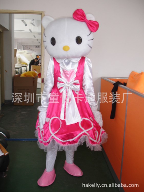 2012精Hello Kitty 猫卡通服装/精KT猫卡通人偶/婚庆公司服装道具
