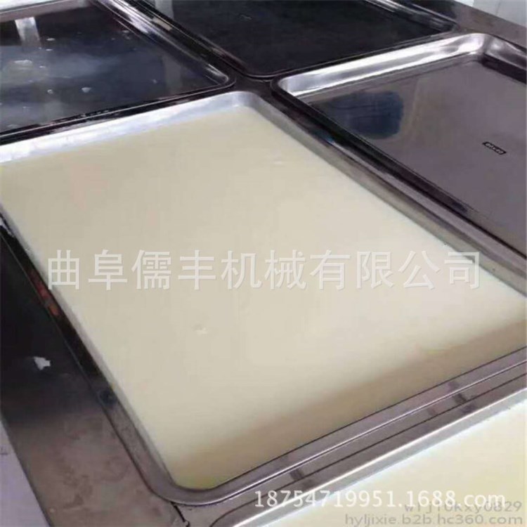 手工豆油皮机 电加热蒸汽式腐竹油皮机大型腐竹机生产线