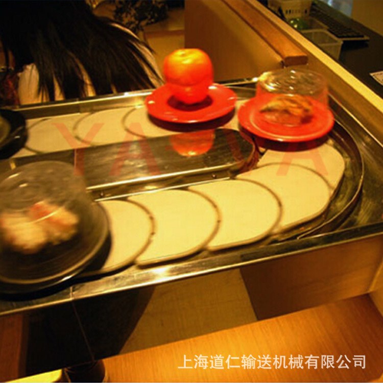 回转寿司设备 火锅回转输送线 单列回转输送线
