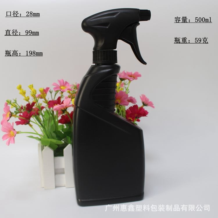 厂家直销 500ml  hdpe瓶  耐腐蚀性  喷枪瓶 化工瓶清洁剂瓶