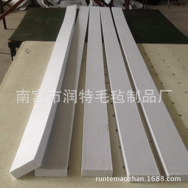 钢板专用毛毡 分条机羊毛毡 钢板纵剪加工分切机羊毛毡 生产