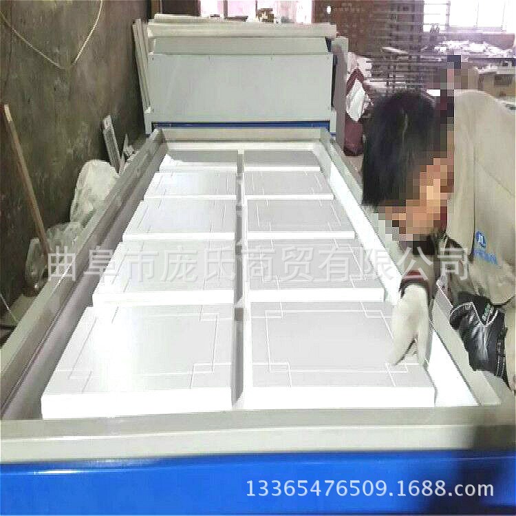 定制各种齿条传动 自动切膜全自动真空覆膜 负压上下加热吸塑机