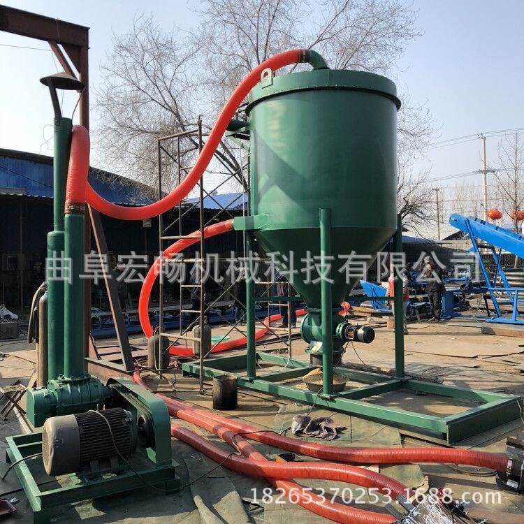 沈阳 塑胶行业粉粒材料自吸式气力输送设备  移动大型气力送料机