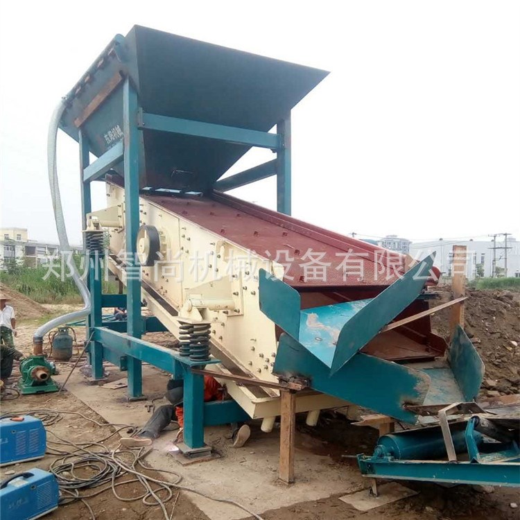 经久耐用建筑工地移动式电动筛沙机震动筛沙机 30型滚筒筛土机