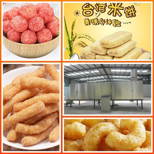 时产120-150公斤膨化休闲食品机器，lz56-lll型号膨化机设备