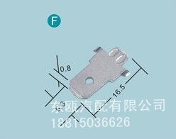 DJ6112-B6.3B/6.3插片/铜端子/接插件端子 线路板端子