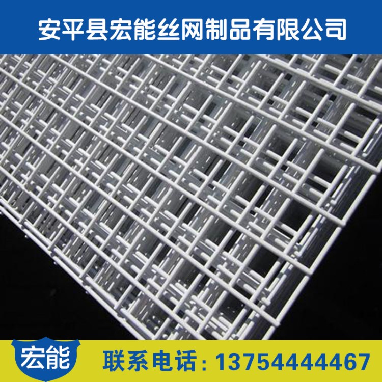 喷塑浸塑网片厂家 批发现货白色电焊网片超市货架网片
