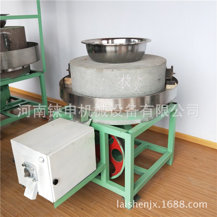 五谷杂粮石磨机 电动青砂石磨豆浆机 半自动豆腐汁石磨机设备