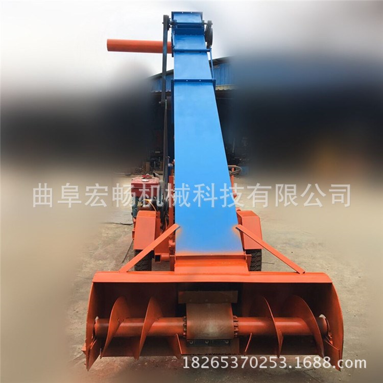 辽阳 马路上晾晒散粮自动收料机  自走式螺旋扒粮机  自动起粮机