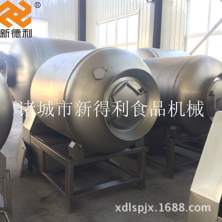 鱼类鸡鸭真空不锈钢滚揉腌制机 牛肉腌渍滚筒入味机 诸城厂家直销