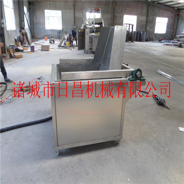厂家直销绝味鸭脖油炸机 鸭爪连续式油炸设备）304材质加工制作