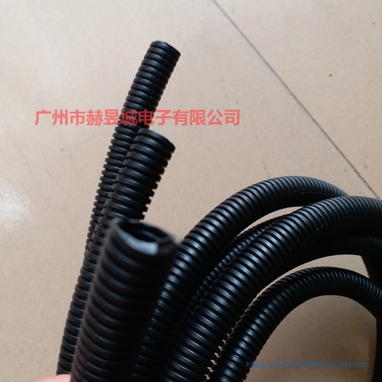 闭口波纹管环保阻燃12*15.8MM 阻燃波纹管 尼龙穿线软管