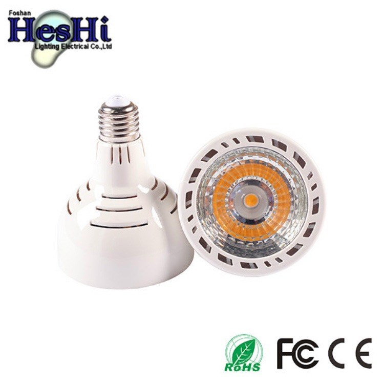 LED PAR灯 PAR30灯30WCOB帕灯射灯E27螺口20W25W30W塑包铝灯杯