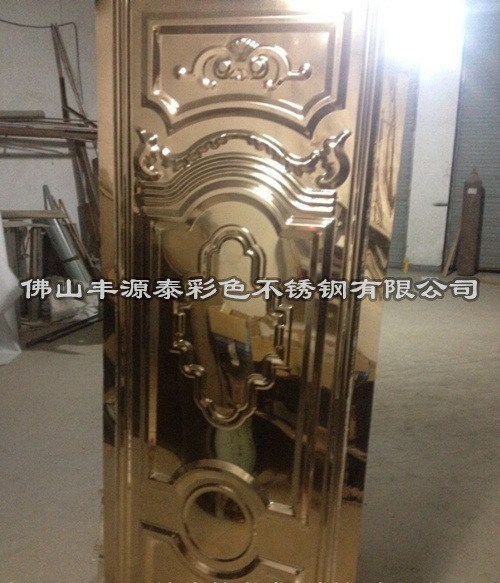 【包邮】KTV包厢装饰不锈钢门板 定做加工不锈钢装饰压花整体门板