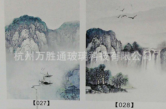 画芯打印定制 风景山水画芯 客厅艺术微喷高清画印刷画打印丝布画