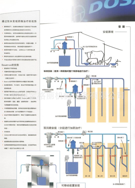 鸡场加药器 免疫消毒加药器  猪场加药器法国多寿免电源