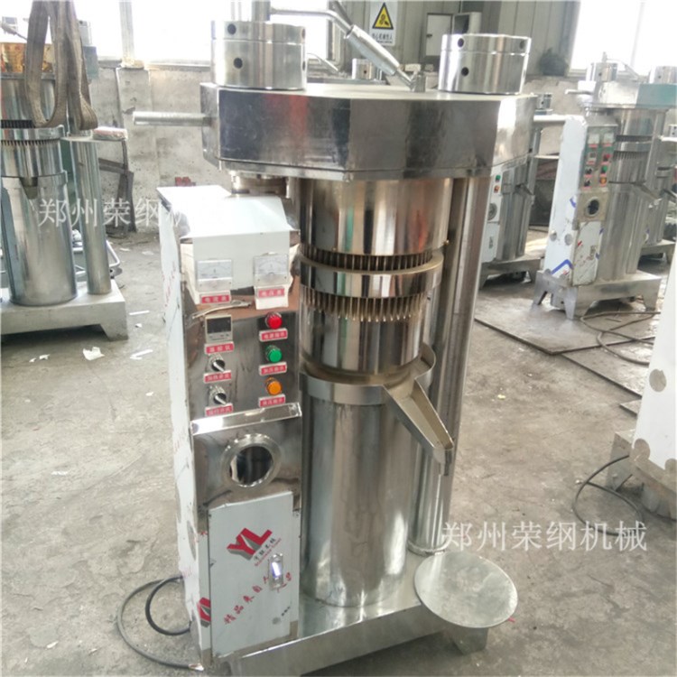 出油率高全自动不锈钢液压榨油机 电器控制放心油小磨香油榨油机