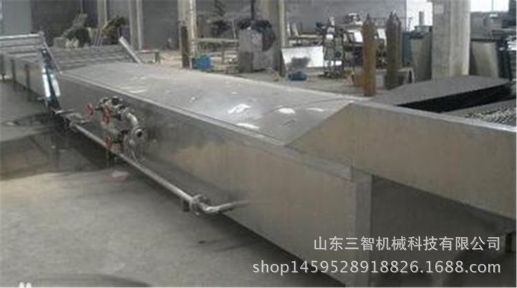 网带式菱角漂烫机 高品质蒸煮冷却机