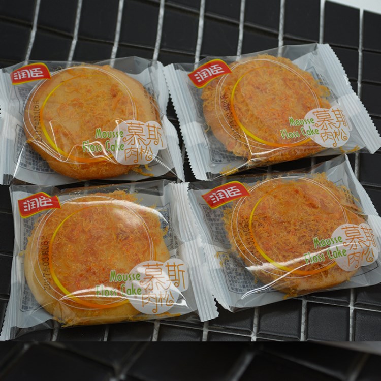 润臣【慕斯肉松蛋糕】点心 净重5斤批发 肉松饼休闲零食品