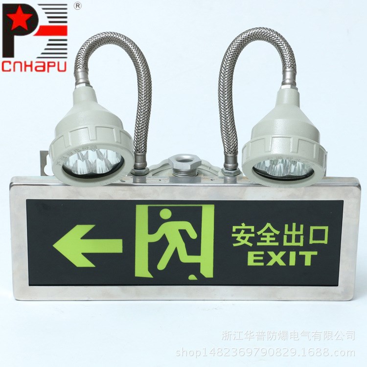 批发类在线交易 LED防爆应急灯 IIC级不锈钢双头出口灯