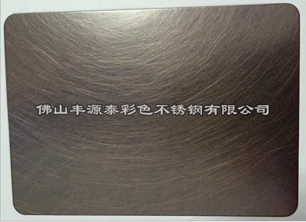 【现货供应】仿古铜不锈钢和纹板 发纹不锈钢仿古铜板加工生产