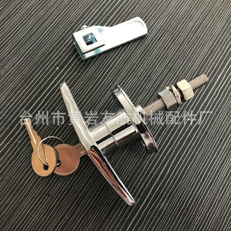 浙江厂家直供十字型把手锌合金开关柜门锁MS318-2
