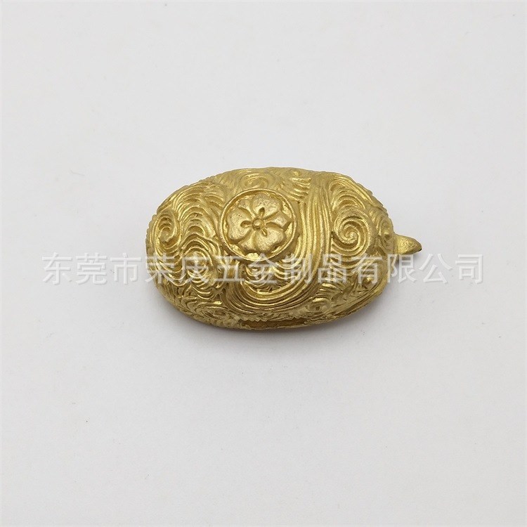 铸造复古花托黄铜配件
