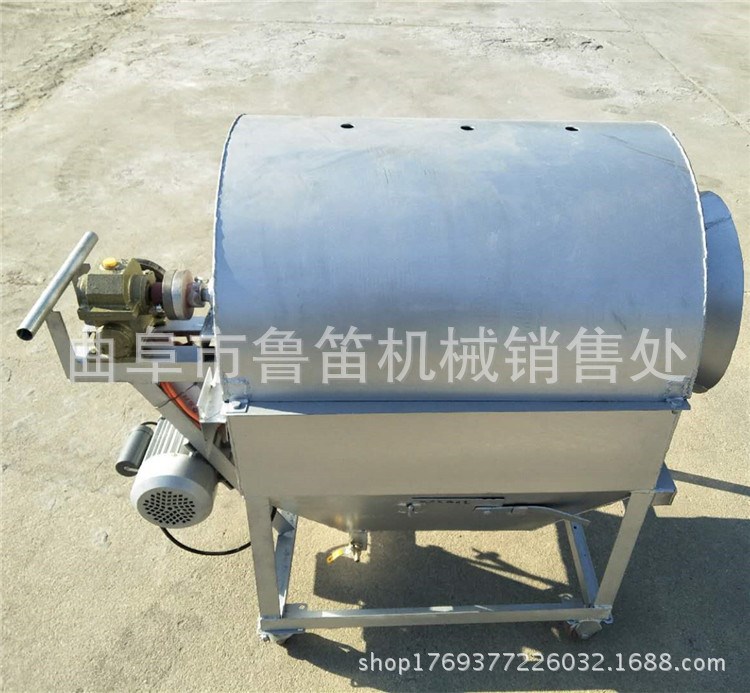 河北天然气加热炒货机 芝麻花生翻炒机 糖炒栗子机价格