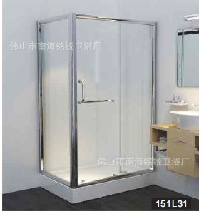 外贸出口质量铝合金扇形淋浴房 钢化玻璃卫生间门shower door