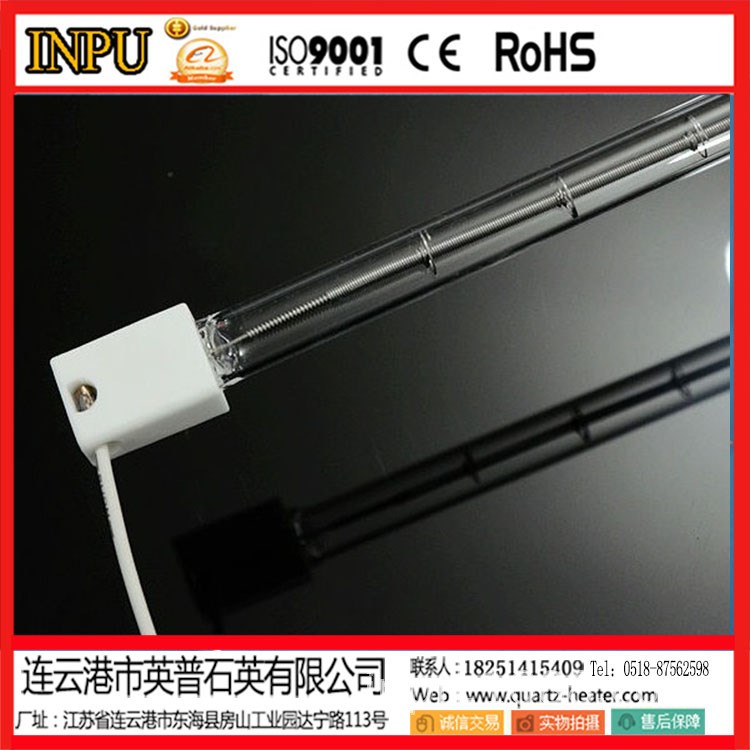 加工定制各式型号卤素石英加热管卤素梨形管光波炉加热管发热管