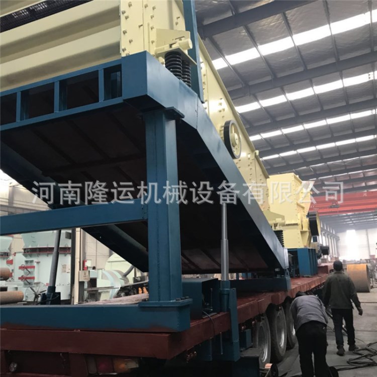 青岛山石破碎机厂家 新型可调式反击移动破碎站 现货移动碎石机