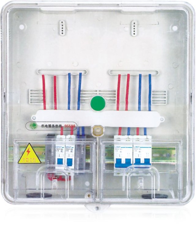 单相机械二表位A系列 浙江马泰电力科技直销 电表箱 透明电表箱