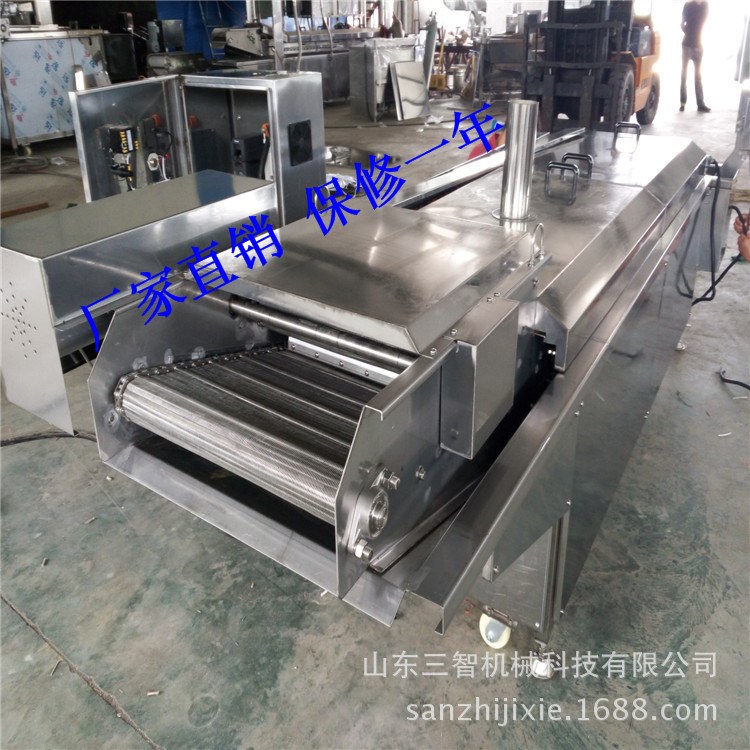 燃煤加热全自动粗粮油炸设备 咯吱合油炸机 专用生产销售