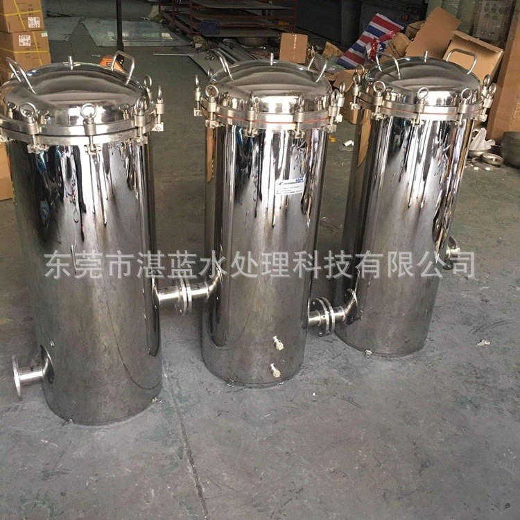 不锈钢过滤器 单芯固定杆大流量保安过滤器 超声波精密过滤器厂家