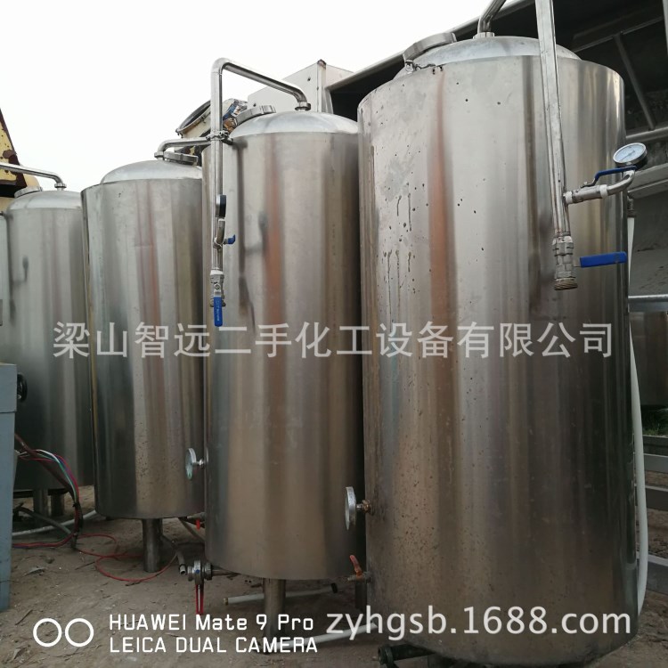 二手不锈钢储罐玻璃钢储罐发酵提取罐食品饮料制药化工厂设备回收