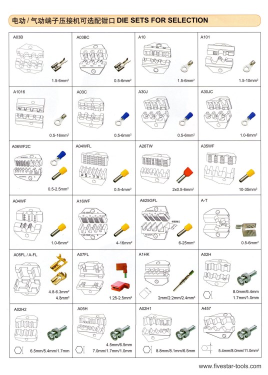 气动压线机AM-10 多功能动压接机EM6B2 压接模具 压线钳 钳口