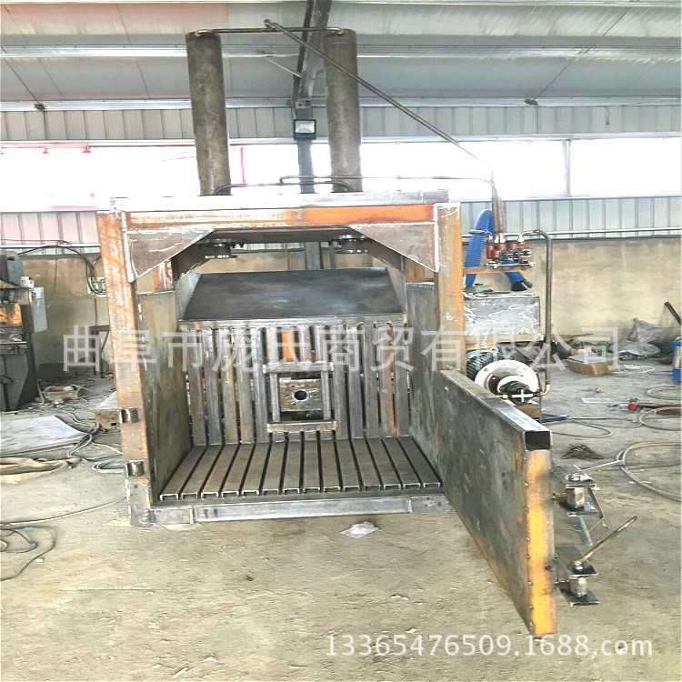 卧式大型废旧金属液压打包机 铁屑薄铁皮压块机 废铁桶挤压成型机