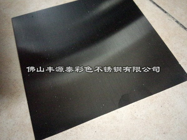 水镀黑钛不锈钢拉丝板，黑钛拉丝发纹不锈钢板生产定做加工