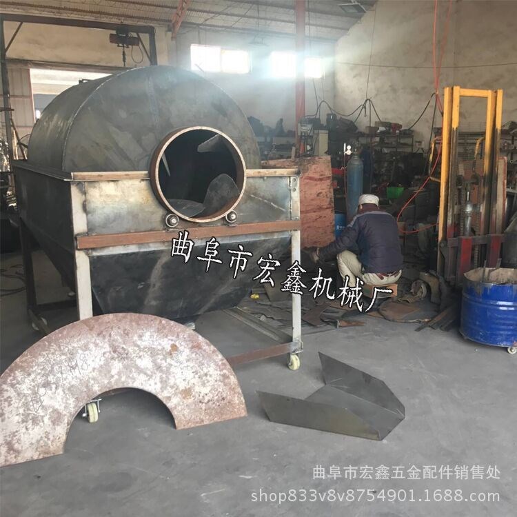 燃气加热花生芝麻炒货机价格 小型板栗炒货机 板栗炒货机厂家