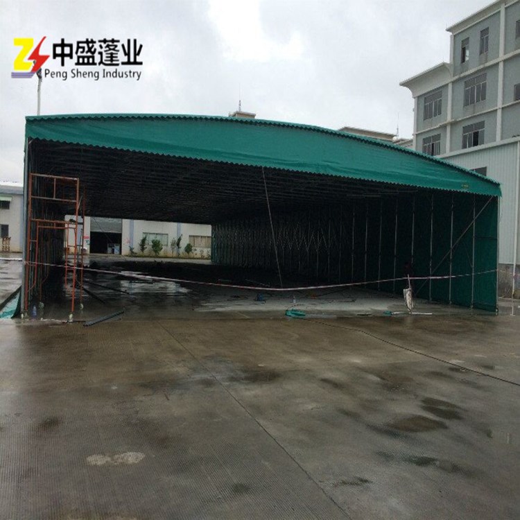 深圳推拉雨蓬活动伸缩遮阳帐篷 户外挡雨推拉移动折叠雨棚车棚