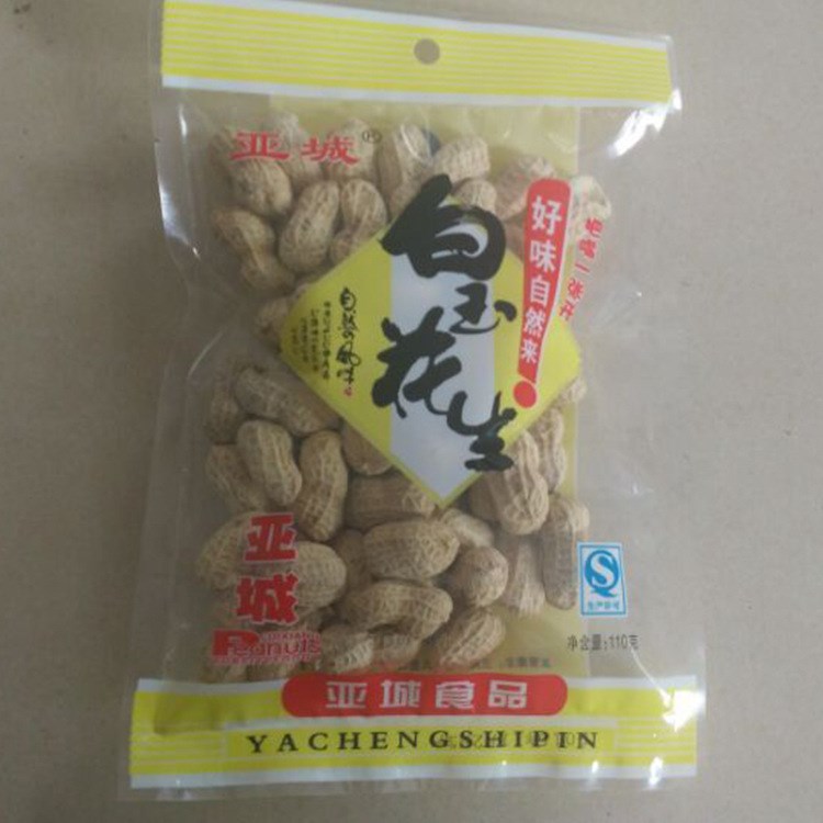 厂家直销 佰优110g白玉口味袋装花生 健康休闲零食小吃批发