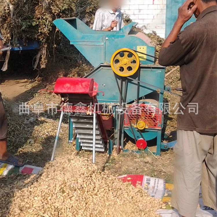 厂家直销 自动装袋花生摘果机 干湿花生两用脱果机花生果秧分离机