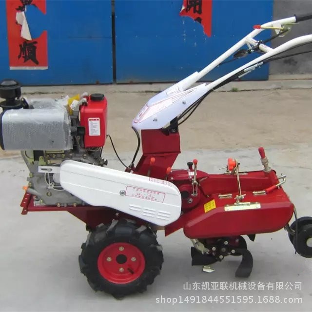 大棚蔬菜种植适用的田园管理机 果园大棚农用开沟除草旋耕翻地机