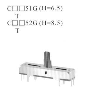 厂家批发Cxx5xG直滑大灯电位器 直滑碳膜电位器 小型直滑电位器