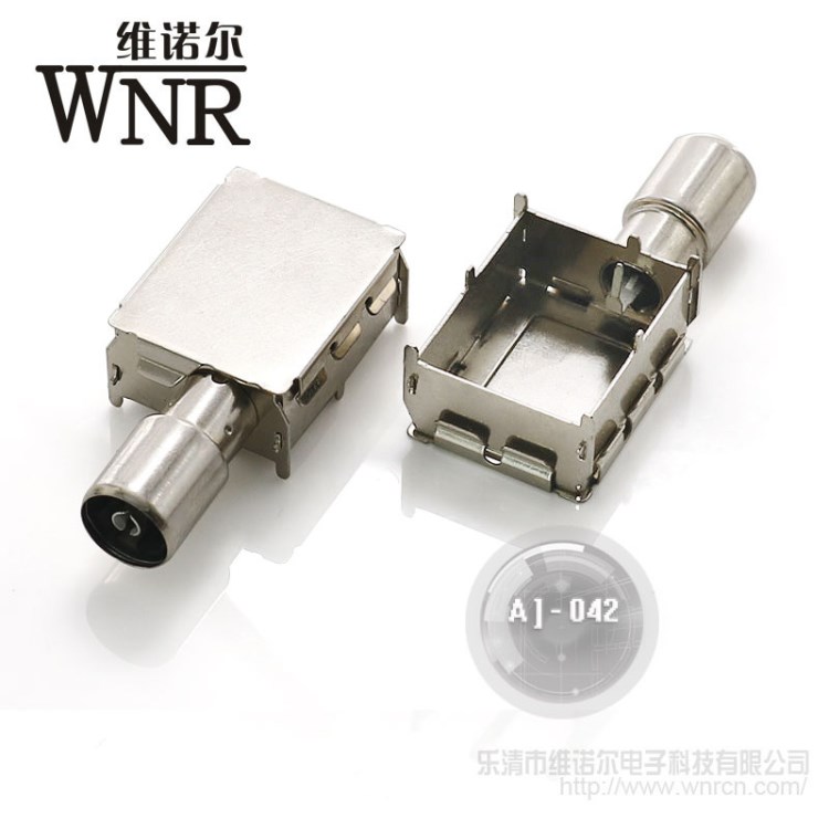 维诺尔厂销AJ-042全金属高频头机顶盒IF射频插座系列电视连接器