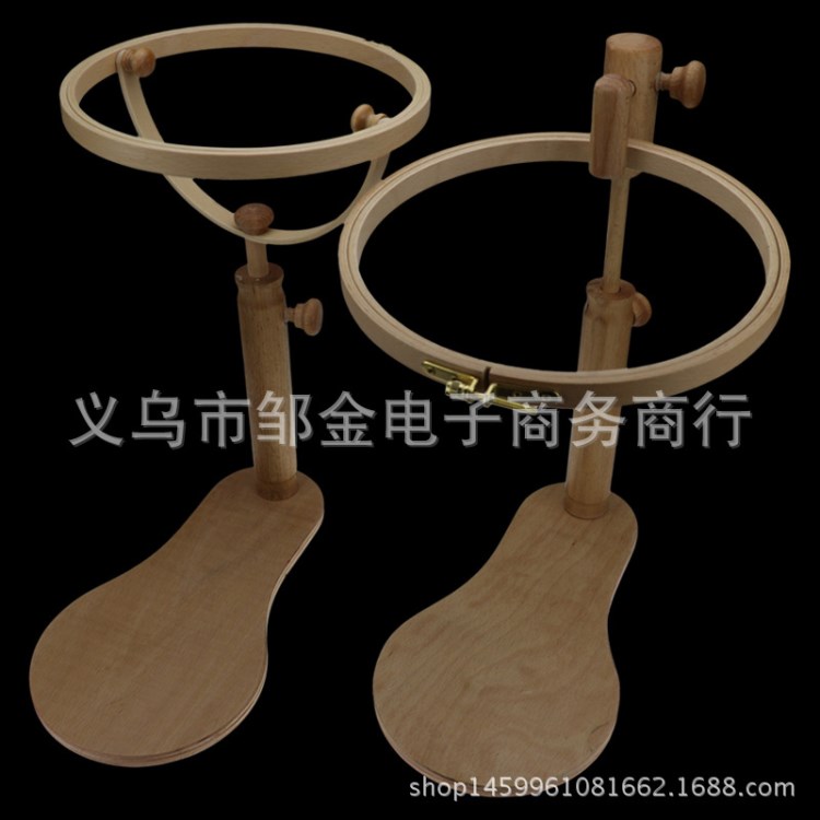 新款十字绣绣架刺绣工具 榉木 木质工艺品 360&deg;旋转21cm24cm28cm