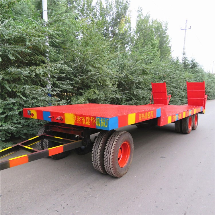 工程机械专用拖车工具 非开挖式钻机拖车 拖挂平拖车 工具拖车