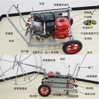 光缆电缆布放牵引机 拉线机布线机玻璃钢通管器 管线施工辅助机