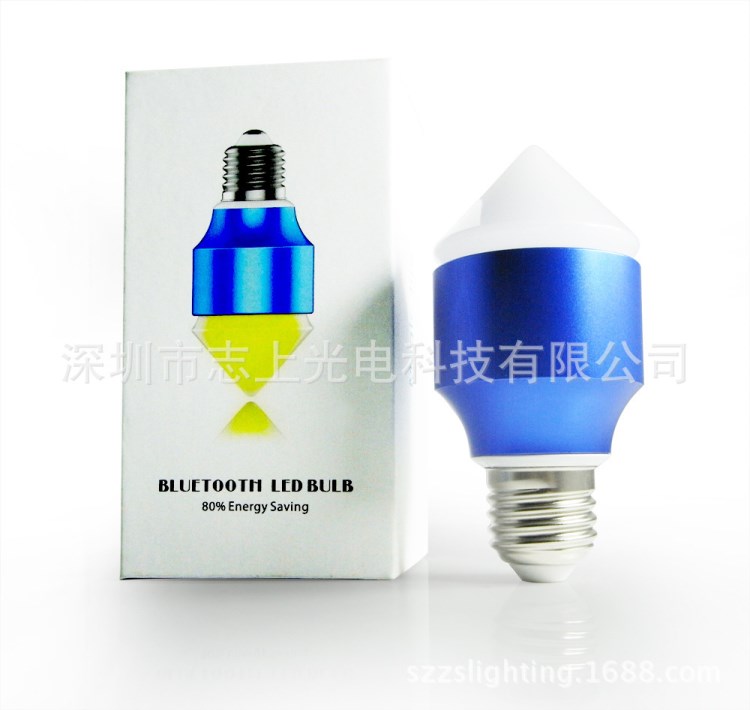 LED蓝牙智能球泡灯 RGBW音乐球泡灯 LED智能球泡灯手机遥控6W