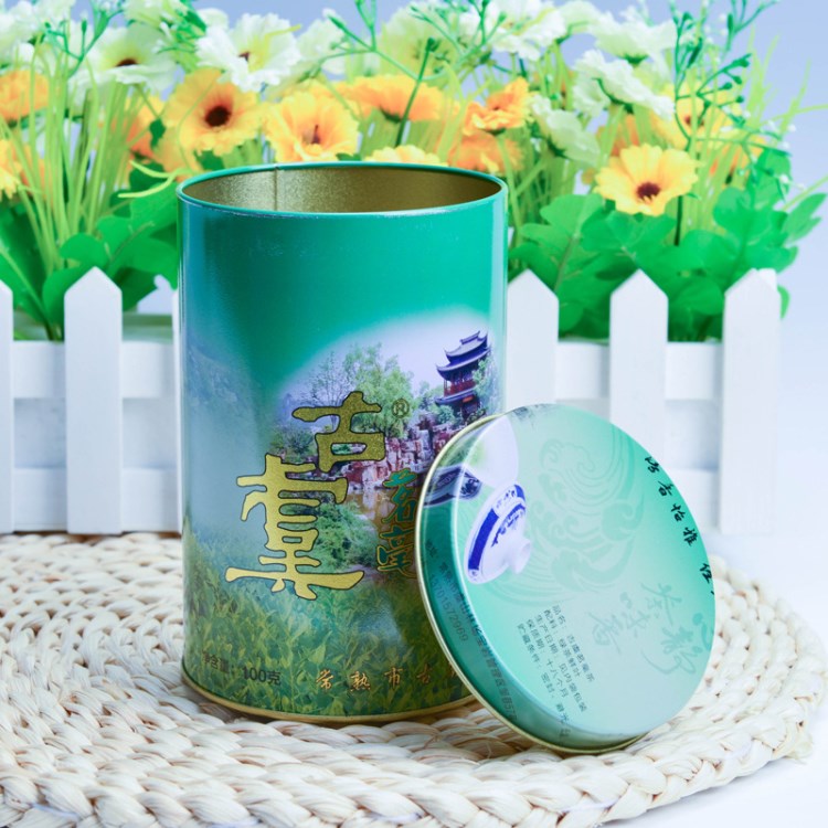 定制精美圆形糖果罐 100克马口铁茶叶罐厂家直销魔贴礼品盒